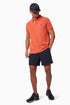 POLO RALPH LAUREN THE ICONIC CUSTOM SLIM FIT MESH POLO | COLLEGE ORANGE