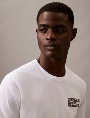 CALVIN KLEIN 1968 MONOGRAM LOGO GRAPHIC CLASSIC T-SHIRT | WHITE