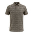 BALMAIN PARIS PREMIUM MEN'S PRINTED POLO SHIRT | BROWN