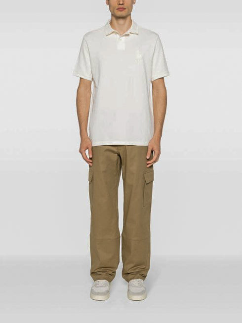 RALPH LAUREN - CLASSIC SLIM FIT BIG PONY MESH POLO SHIRT | WHITE