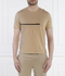 HUGO BOSS COTTON JERSEY REGULAR-FIT T-SHIRT WITH STRIPES AND LOGO | BEIGE