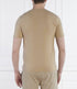 HUGO BOSS COTTON JERSEY REGULAR-FIT T-SHIRT WITH STRIPES AND LOGO | BEIGE