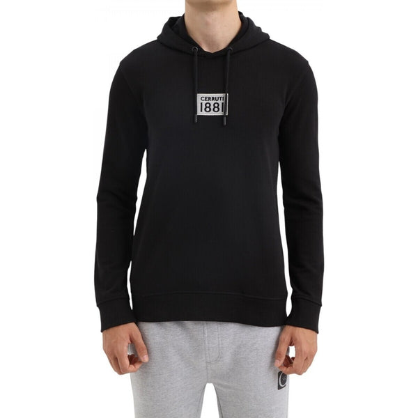 CERRUTI 1881-LOGO HOODIE MEN | BLACK