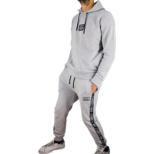 CERRUTI 1881-LOGO HOODIE MEN | GREY
