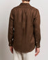 POLO RALPH LAUREN SLIM FIT LINEN SHIRT | CHOCOLATE BROWN