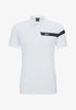 HUGO BOSS PAULE SLIM FIT POLO | WHITE