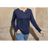 ESMARA WOMEN SHIRT | NAVY BLUE