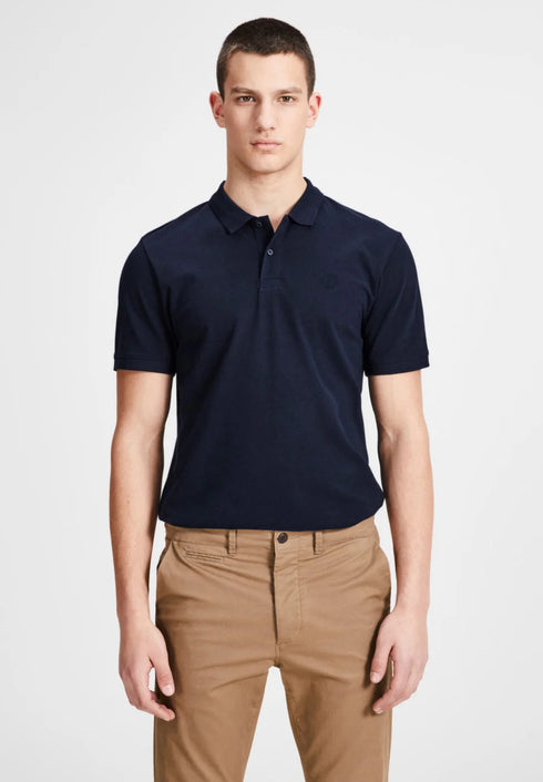 JACK & JONES PLAIN POLO | DARK BLUE