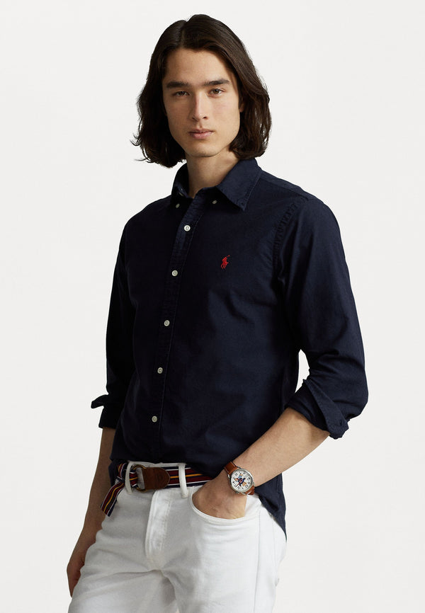 POLO RALPH LAUREN SLIM FIT OXFORD SHIRT | NAVY