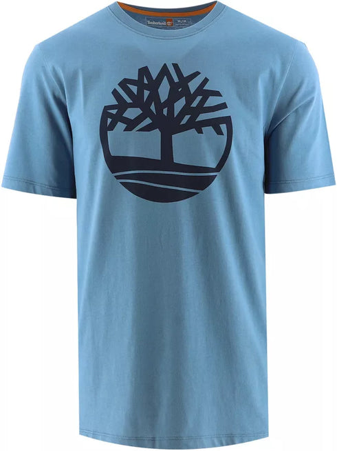 TIMBERLAND STACK LOGO T-SHIRT | REGULAR FIT | GREENISH BLUE