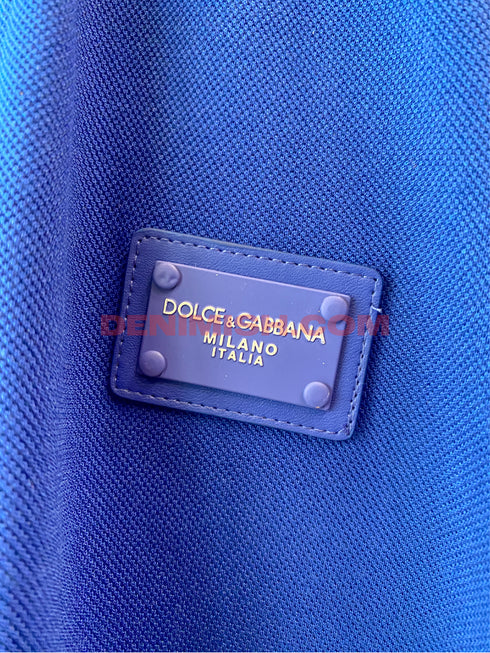 DOLCE & GABBANA MEN SLIM FIT CLASSIC POLO SHIRT | BLUE