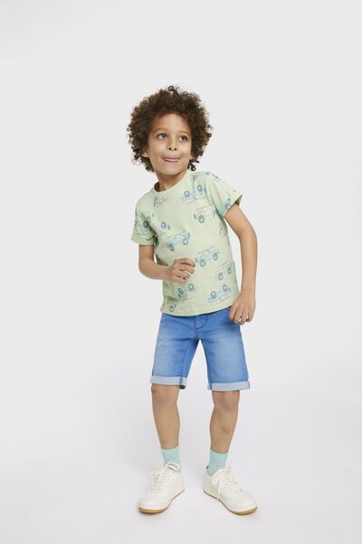 HEMA KIDS T SHIRTS CARS | LIGHT GREEN
