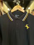 GIORDANO EMBROIDERY SHIRT 3D LION POLO MEN | BLACK