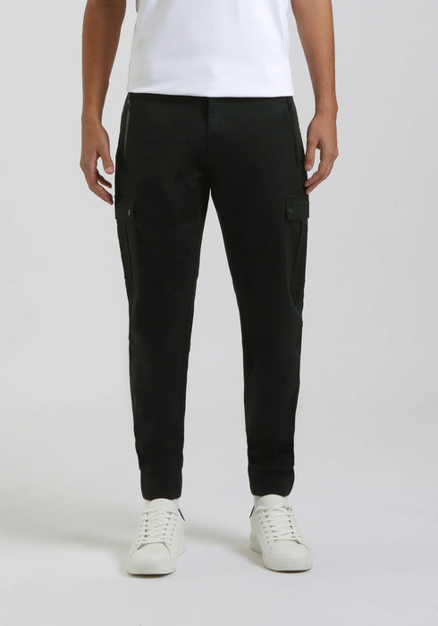 CLAYTON STREET CULTURE CARGO TROUSER | BLACK
