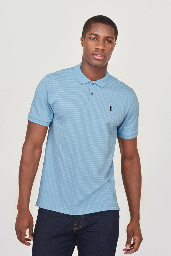 NEXT PIQUE POLO SHIRT-MEN | LIGHT BLUE