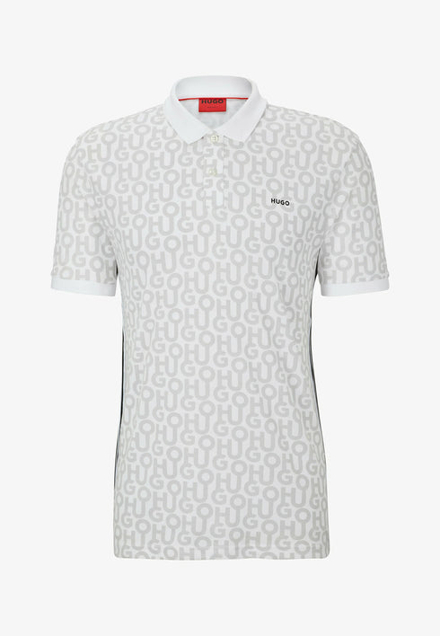 HUGO BOSS DONLAN COTTON PIQUE POLO | WHITE