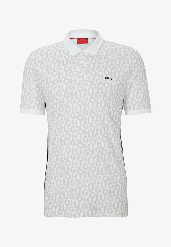 HUGO BOSS DONLAN COTTON PIQUE POLO | WHITE