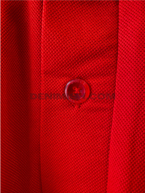 DOLCE & GABBANA MEN SLIM FIT CLASSIC POLO SHIRT | RED
