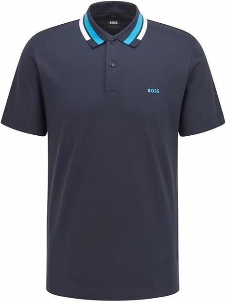 HUGO BOSS COTTON PHILLIPSON 101 POLO SHIRT SLIM FIT | NAVY