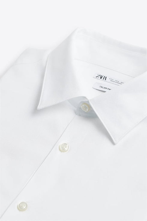 ZARA-STRETCH SHIRT-MEN | WHITE