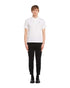 PRADA PIQUE MEN'S PLAIN TRIANGLE LOGO POLO | WHITE