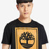 TIMBERLAND-REGULAR FIT-STACK LOGO TEE SHIRT FOR MEN | CLASSIC BLACK