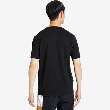 TIMBERLAND-REGULAR FIT-STACK LOGO TEE SHIRT FOR MEN | CLASSIC BLACK