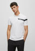HUGO BOSS PAULE SLIM FIT POLO | WHITE