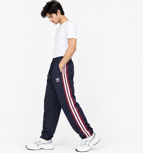 ADIDAS MEN'S DRY FIT TRACK TROUSER | NAVY BLUE