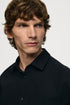 H&M SLIM FIT COTTON SHIRT | BLACK