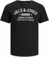 JACK & JONES MEN’S PREMIUM BLACK PRINTED T-SHIRT-CREW NECK