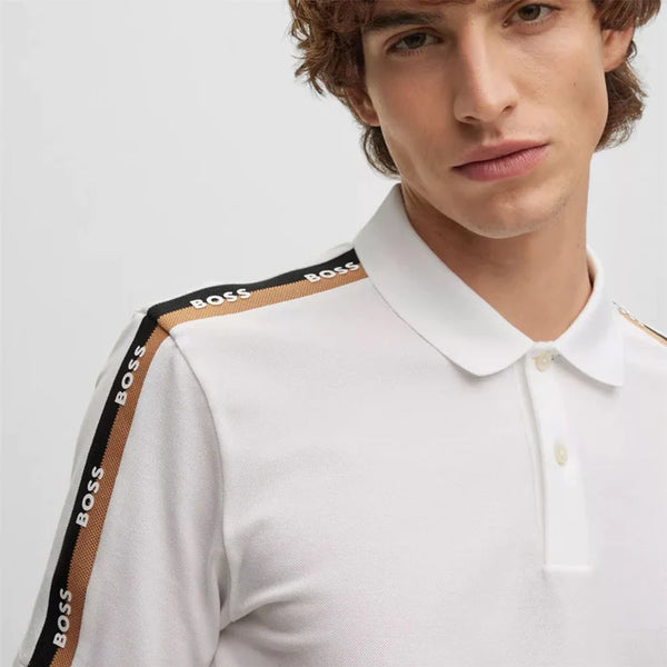 HUGO BOSS PARLAY 175 POLO SHIRT | WHITE