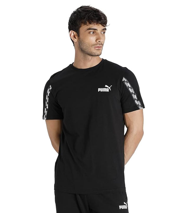 PUMA LOGO MEN SLIM FIT T-SHIRT | BLACK