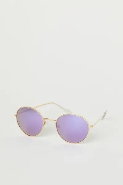 H&M SUNGLASSES PURPLE/GOLD