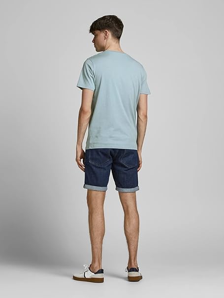 JACK & JONES MEN'S JJE JEANS TEE SS CREW NECK NOOS | SKY BLUE