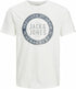 JACK & JONES MEN'S O-NECK T-SHIRT | WHITE