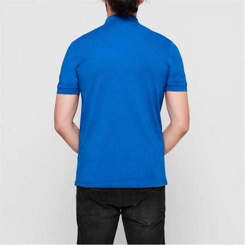 HUGO BOSS DERESO COTTON PIQUE SLIM FIT POLO | ROYAL BLUE