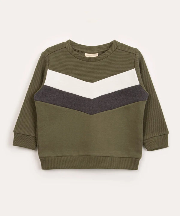 C&A MILITARY GREEN CUTOUTS SWEATSHIRT | KIDS