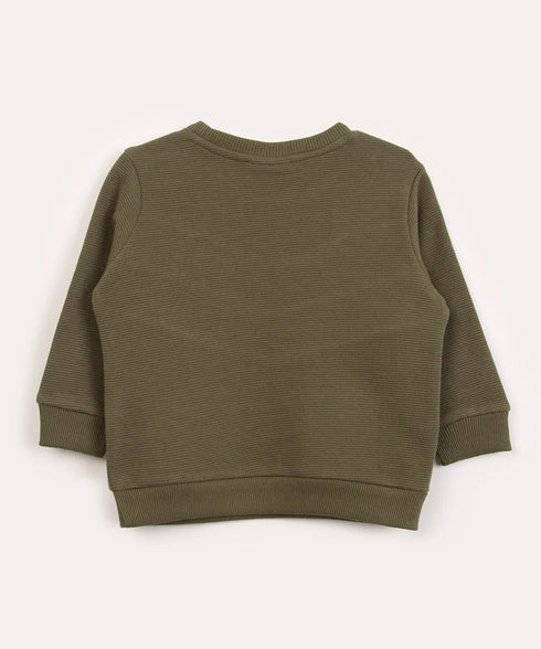 C&A MILITARY GREEN CUTOUTS SWEATSHIRT | KIDS