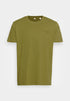 ESPRIT MEN JERSEY T-SHIRT WITH FRONT PRINT | LEAF GREEN