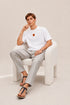 HERMES PARIS T-SHIRT LUXURY MERCERIZED COTTON | WHITE