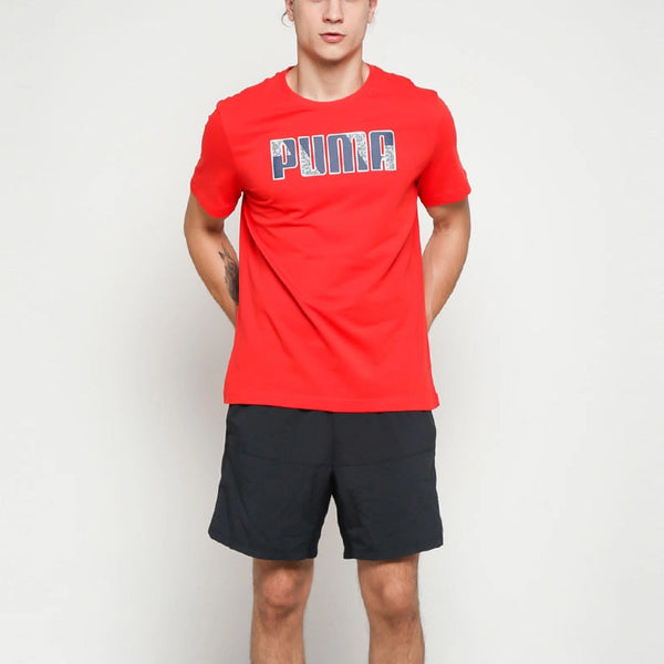 PUMA LOGO MEN REGULAR FIT T-SHIRT | RED
