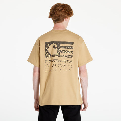 CARHARTT WIP S/S RELAXED FIT FADE STATE T-SHIRT | DUSTY H BROWN