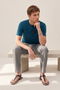 HERMES PARIS T-SHIRT LUXURY MERCERIZED COTTON | TEAL