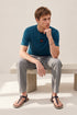 HERMES PARIS T-SHIRT LUXURY MERCERIZED COTTON | TEAL
