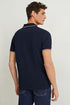 C&A MENS TIPPED POLO SHIRT | DARK BLUE