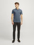 JACK & JONES PLAIN POLO SHIRT | LIGHT GRAY