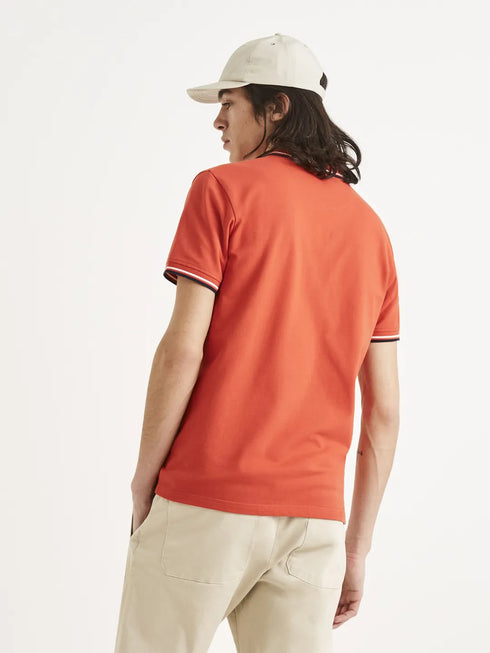 CELIO MEN’S CLASSIC POLO SHIRT PREMIUM COTTON COMFORT | ORANGE