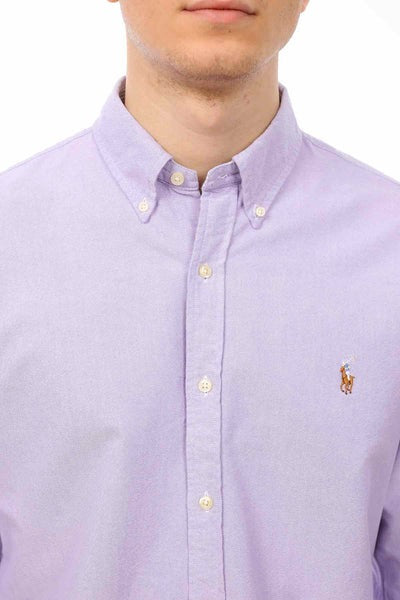 POLO RALPH LAUREN KNIT OXFORD SHIRT | LIGHT PURPLE