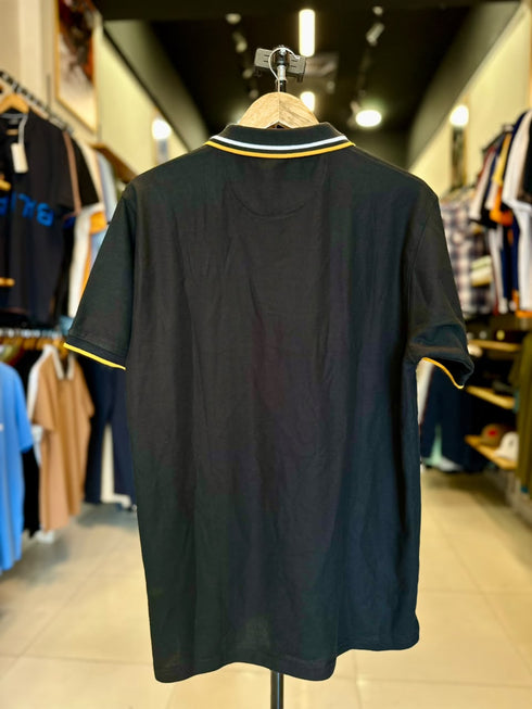 GIORDANO EMBROIDERY SHIRT 3D LION POLO MEN | BLACK